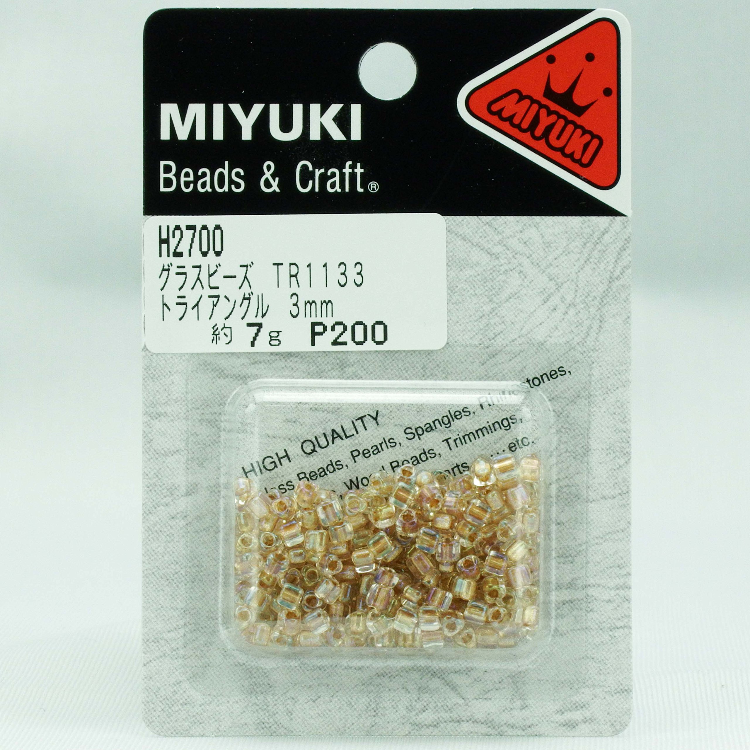 Amazon | MIYUKI トライアングルビーズ 中 ブリスターパック 8/0